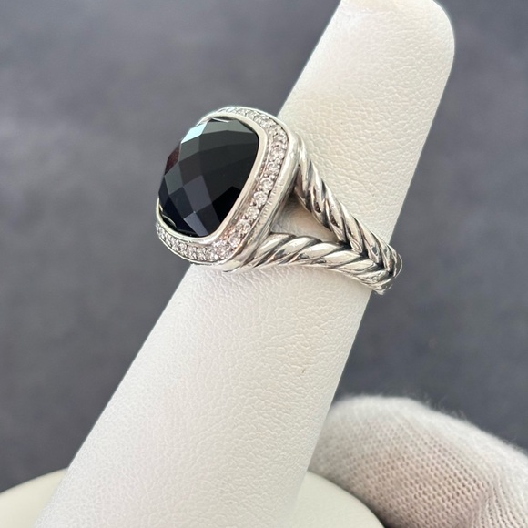 David Yurman Jewelry - David Yurman 11mm Albion Ring with Black Onyx & Diamonds 5